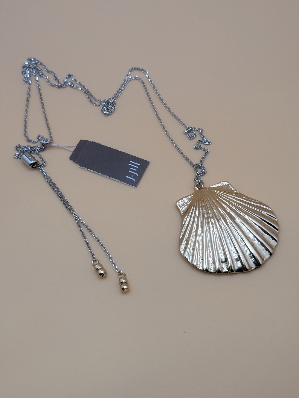 J. Jill Gold Tone Seashell Pendant Necklace